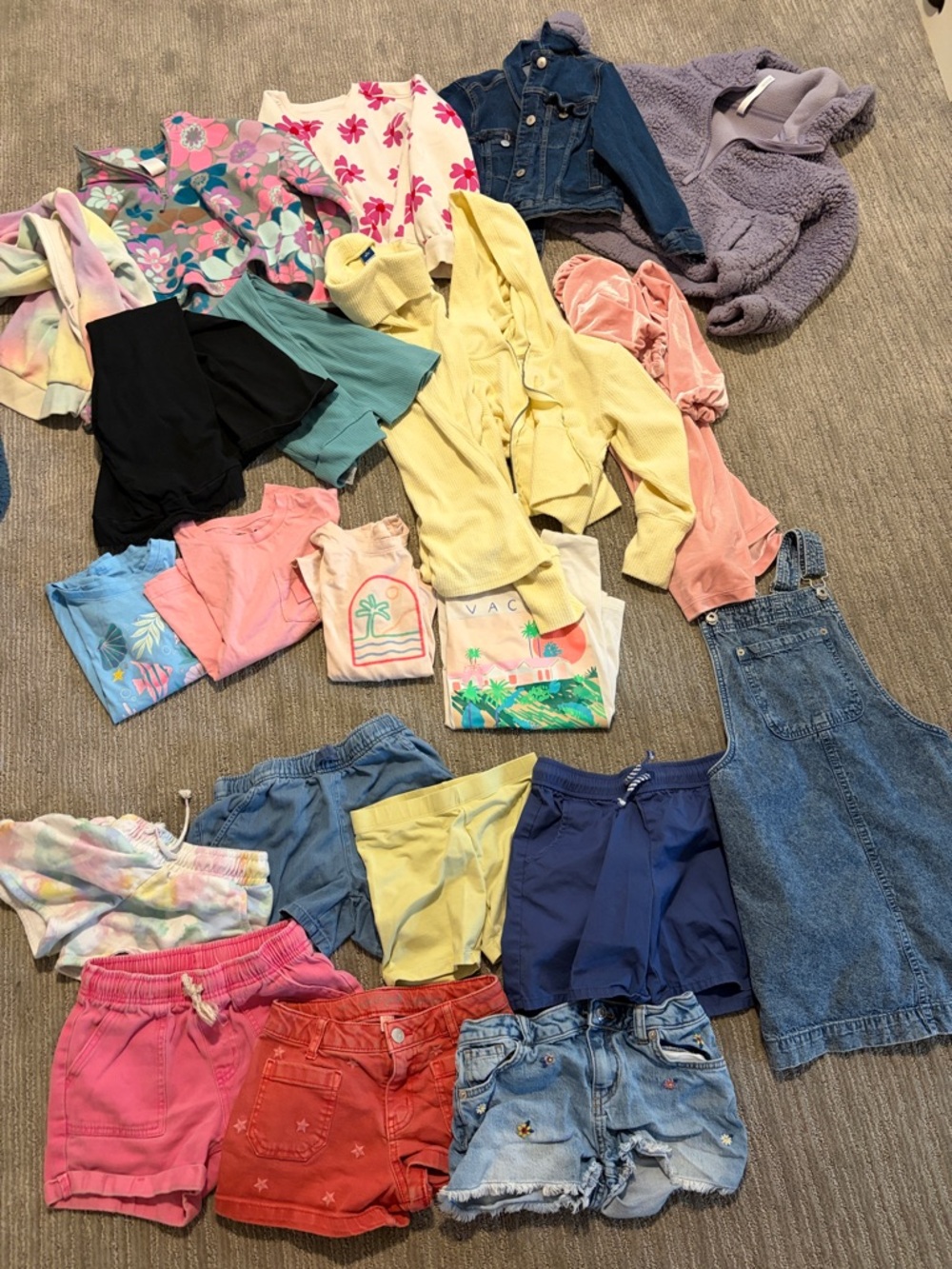 6T Girls Multi-Color Shorts, Tops & Jackets Lot